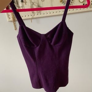 Whet bustier tank top